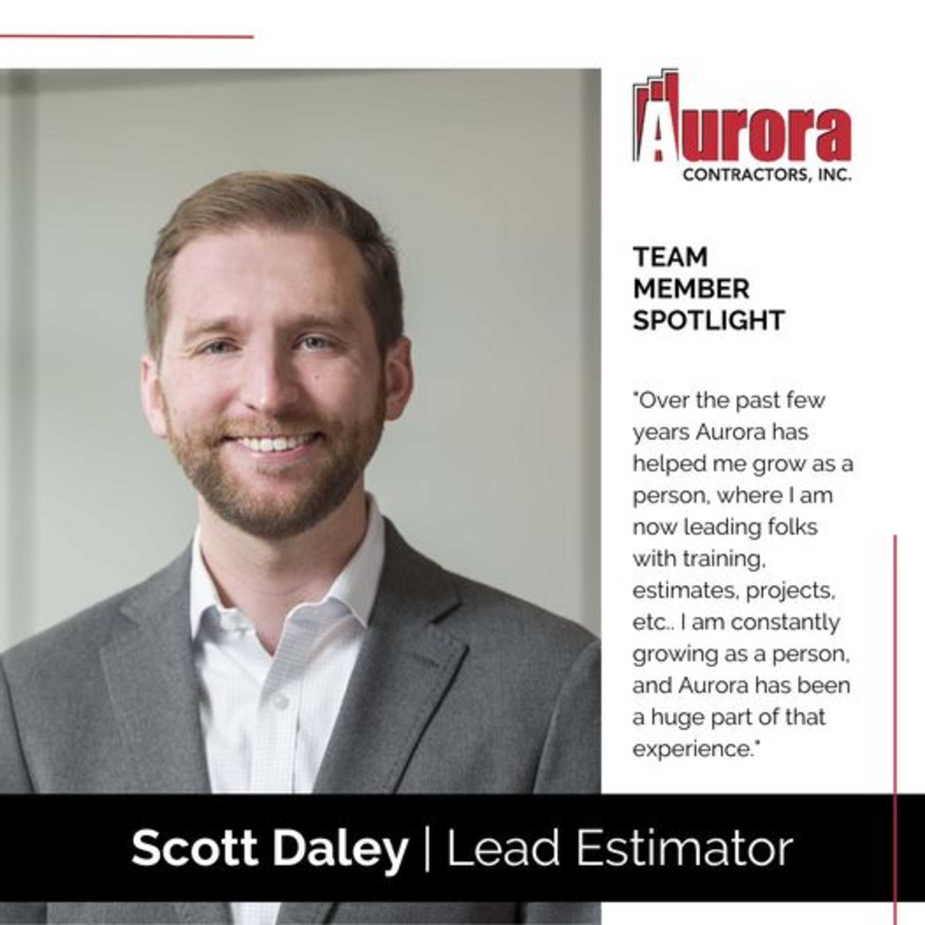 Team Member Spotlight: Scott Daley